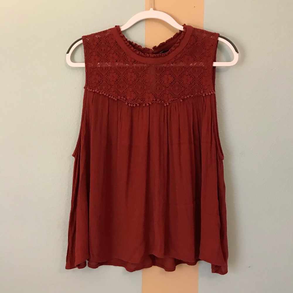 Classy Rustic Red Tank